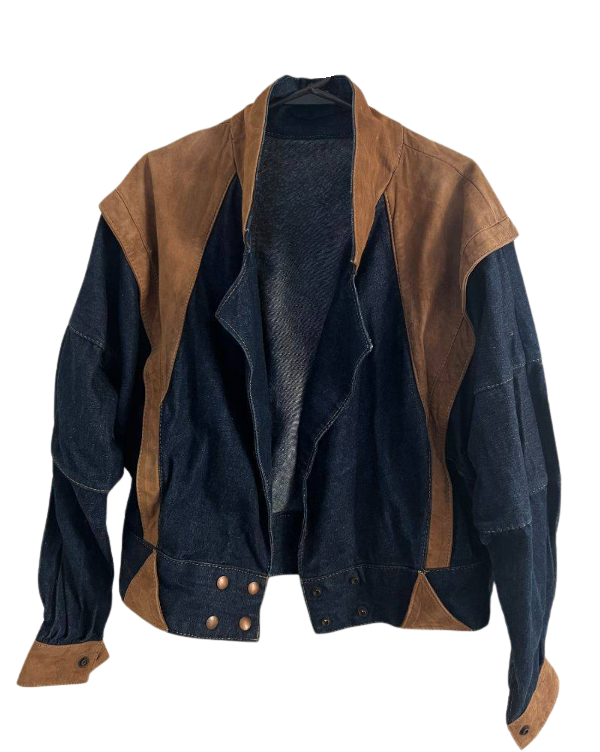 VINTAGE - campera jean y parches