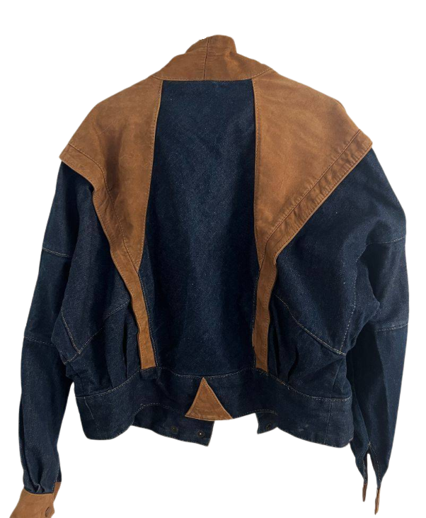 VINTAGE - campera jean y parches