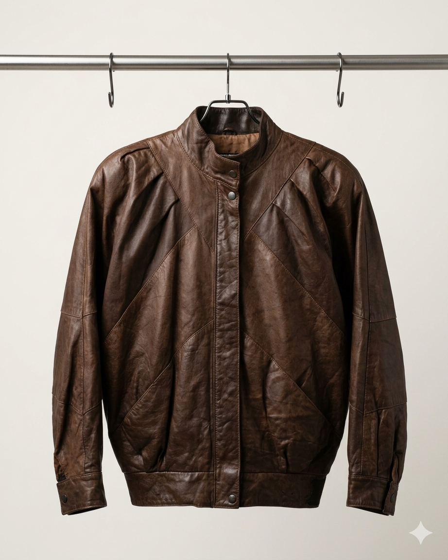 Campera bomber cuero