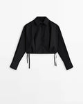Camisa crop Massimo Dutti