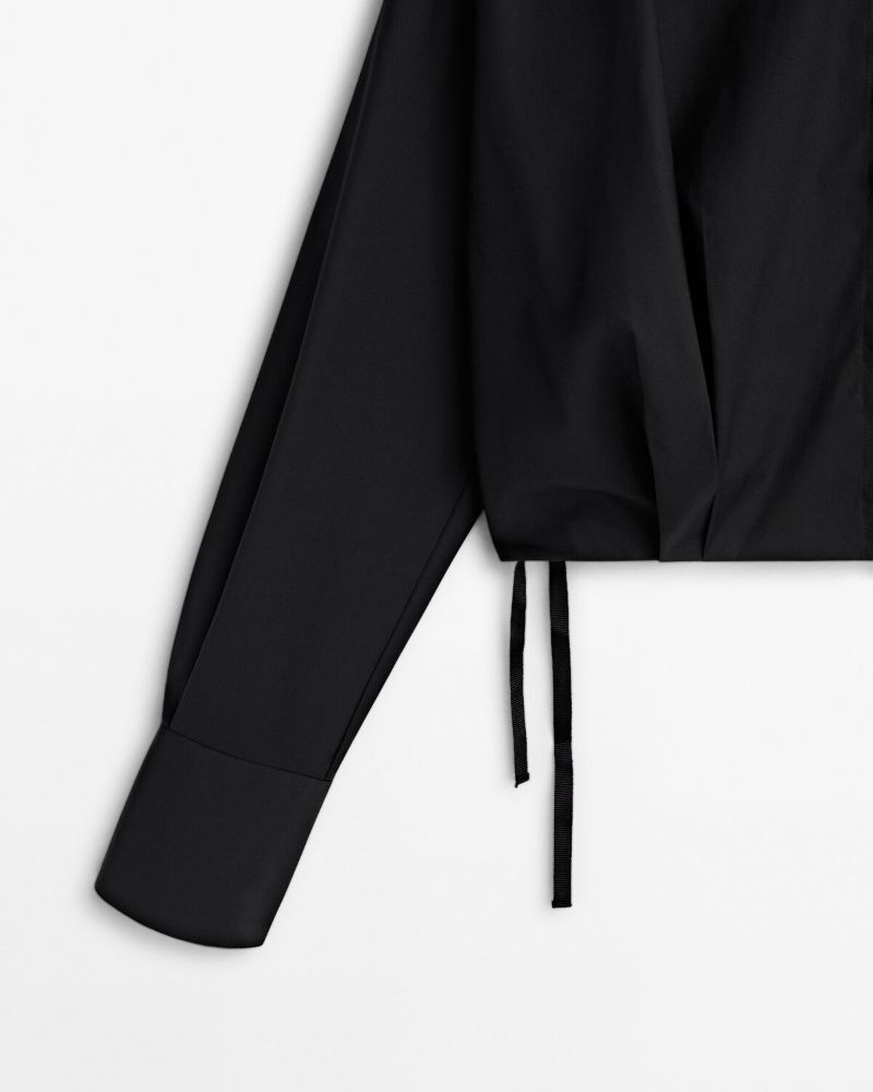 Camisa crop Massimo Dutti
