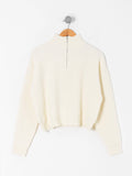 Sweater cierre - manteca