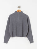 Sweater cierre - gris