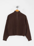 Sweater cierre - chocolate