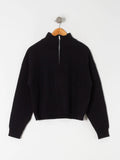 Sweater cierre - negro