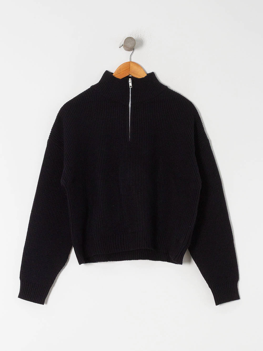 Sweater cierre - negro