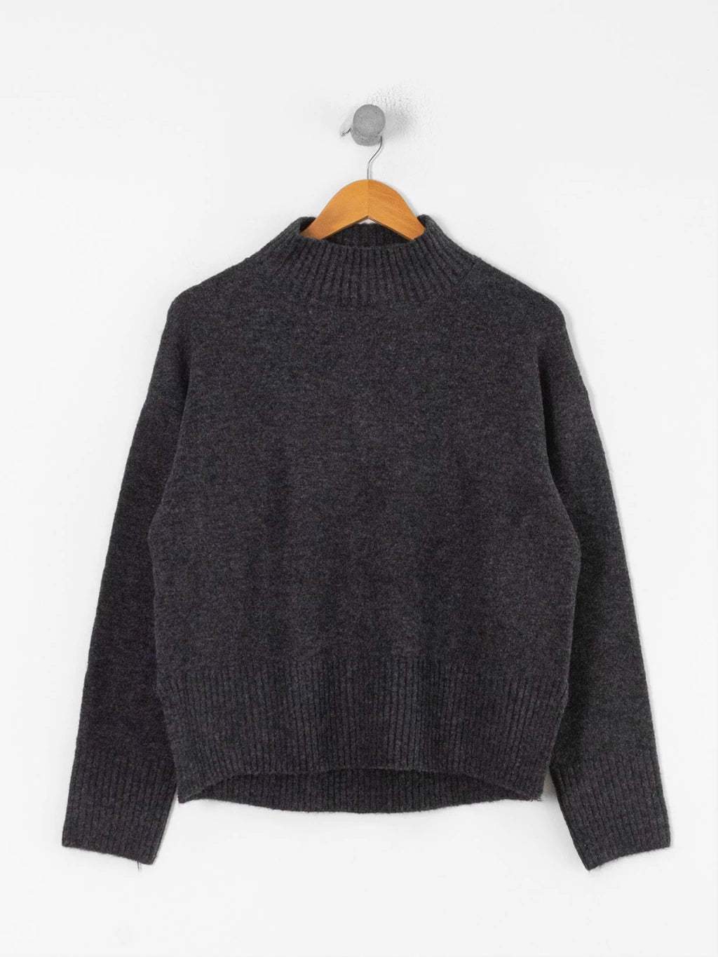 Sweater polera - gris topo